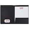 JAM Paper 2-Pocket Textured Linen Business Folders, 6ct.